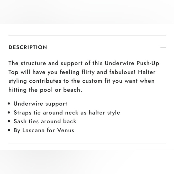 VENUS Maui Tropical Underwire Push Up Bikini Top, size 32D/34C/36B - Picture 11 of 11